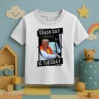 Trump Garbage Truck Trash Day Is Tuesday Toddler T-Shirt thumb 3