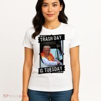 Trump Garbage Truck Trash Day Is Tuesday Women's T-Shirt thumb 4