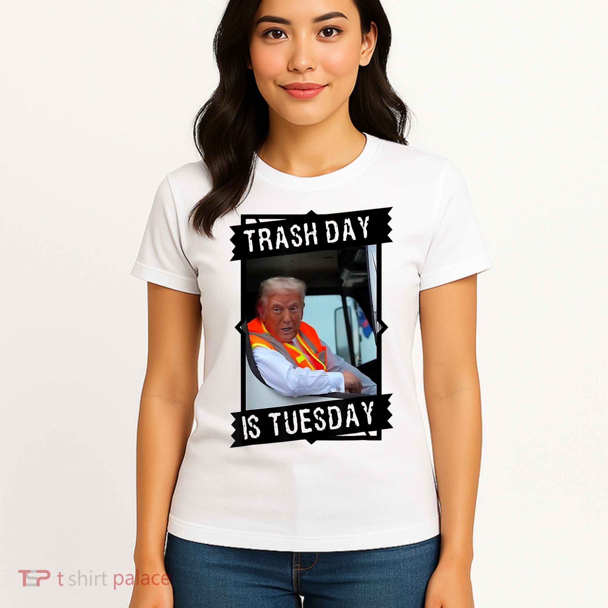 Trump Garbage Truck Trash Day Is Tuesday Women's T-Shirt