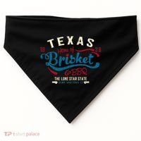 Texan Grillmaster: Texas Bbq Brisket Texas Independence Day Gift USA-Made Doggie Bandana thumb 0