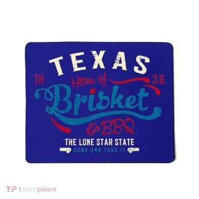 Texan Grillmaster: Texas Bbq Brisket Texas Independence Day Gift Mousepad