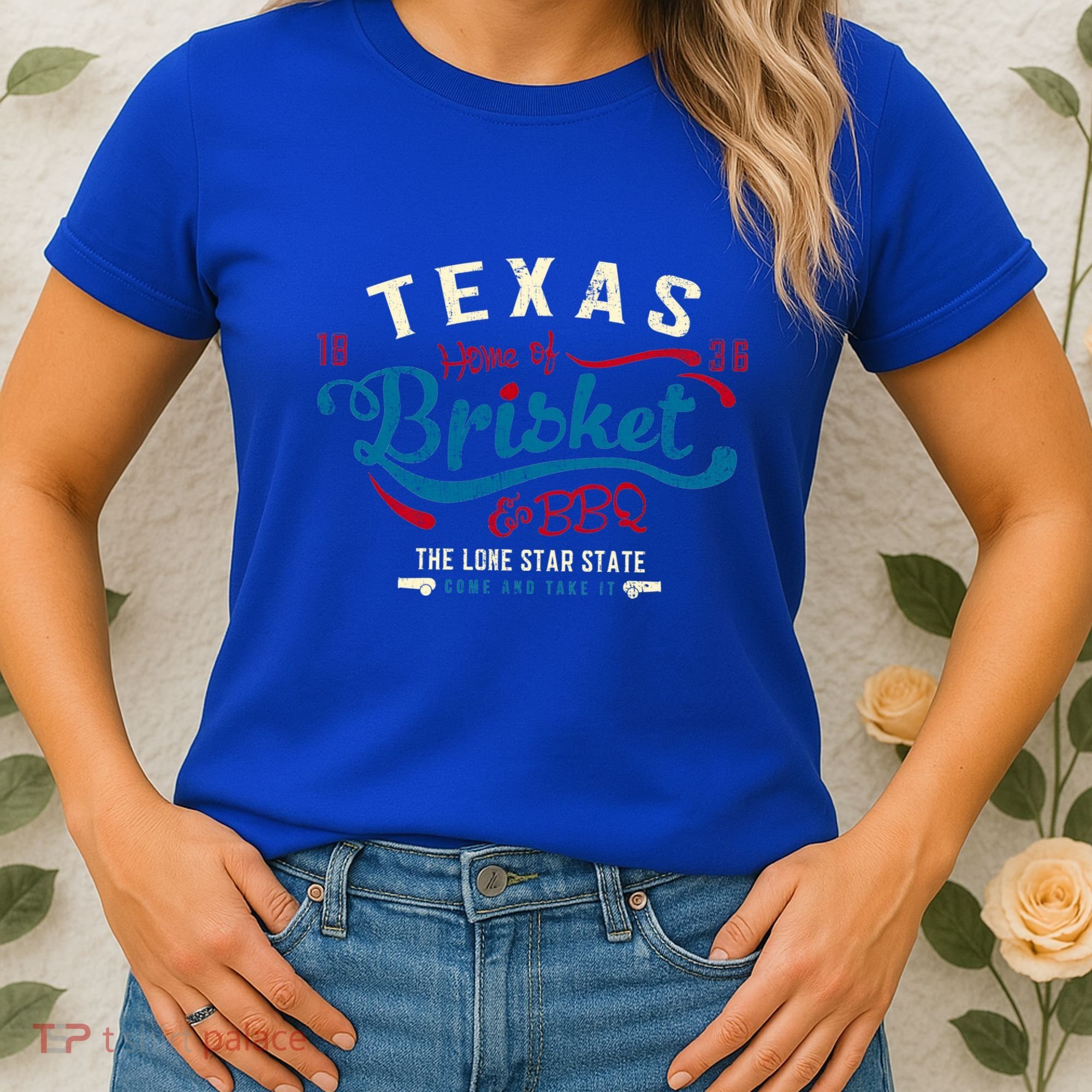 Texan Grillmaster: Texas Bbq Brisket Texas Independence Day Gift Women's T-Shirt