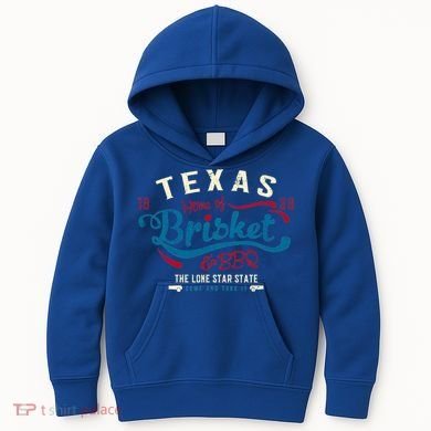 Texan Grillmaster: Texas Bbq Brisket Texas Independence Day Gift Kids Hoodie