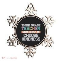 Third Grade Teacher Most Likely To Choose Kind Ornament thumb 0