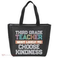 Third Grade Teacher Most Likely To Choose Kind Tote Bag thumb 0