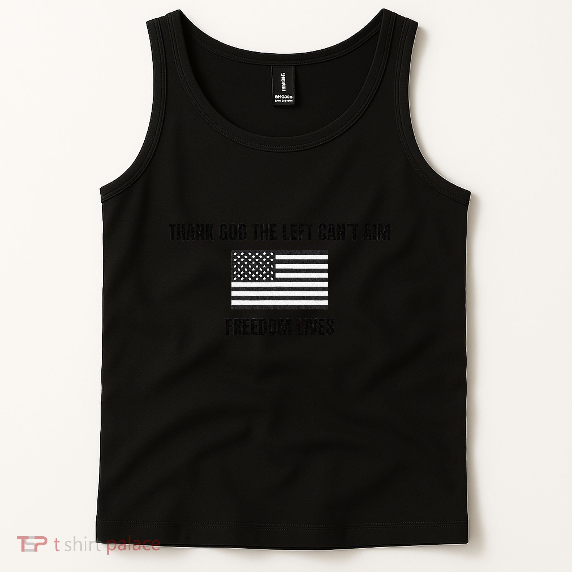 Thank God The Left CanT Aim Freedom Lives Tank Top