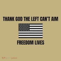 Thank God The Left CanT Aim Freedom Lives Hoodie thumb 2