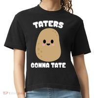 Taters Gonna Tate Funny Potato Comfort Colors Boxy T-Shirt thumb 0