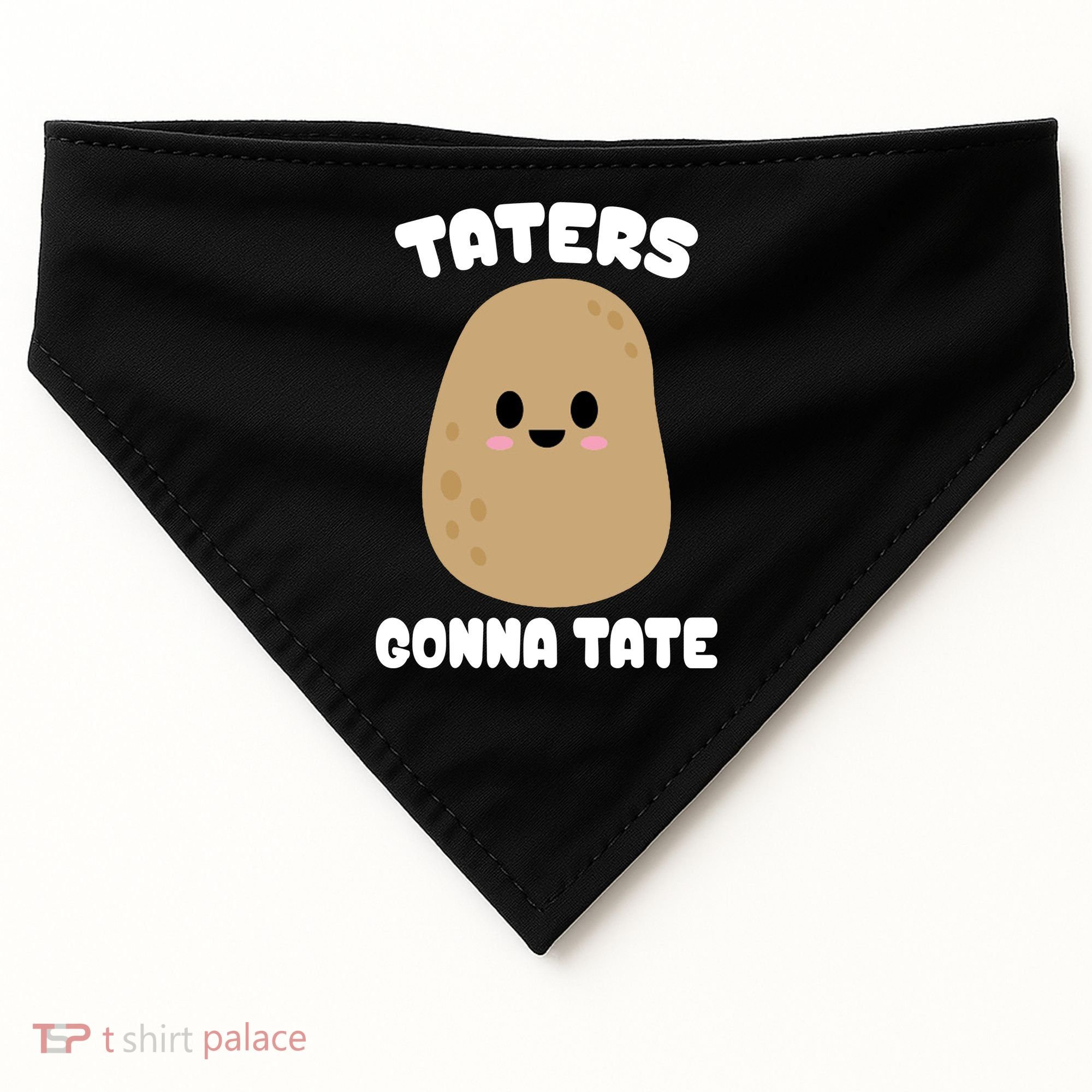 Taters Gonna Tate Funny Potato USA-Made Doggie Bandana