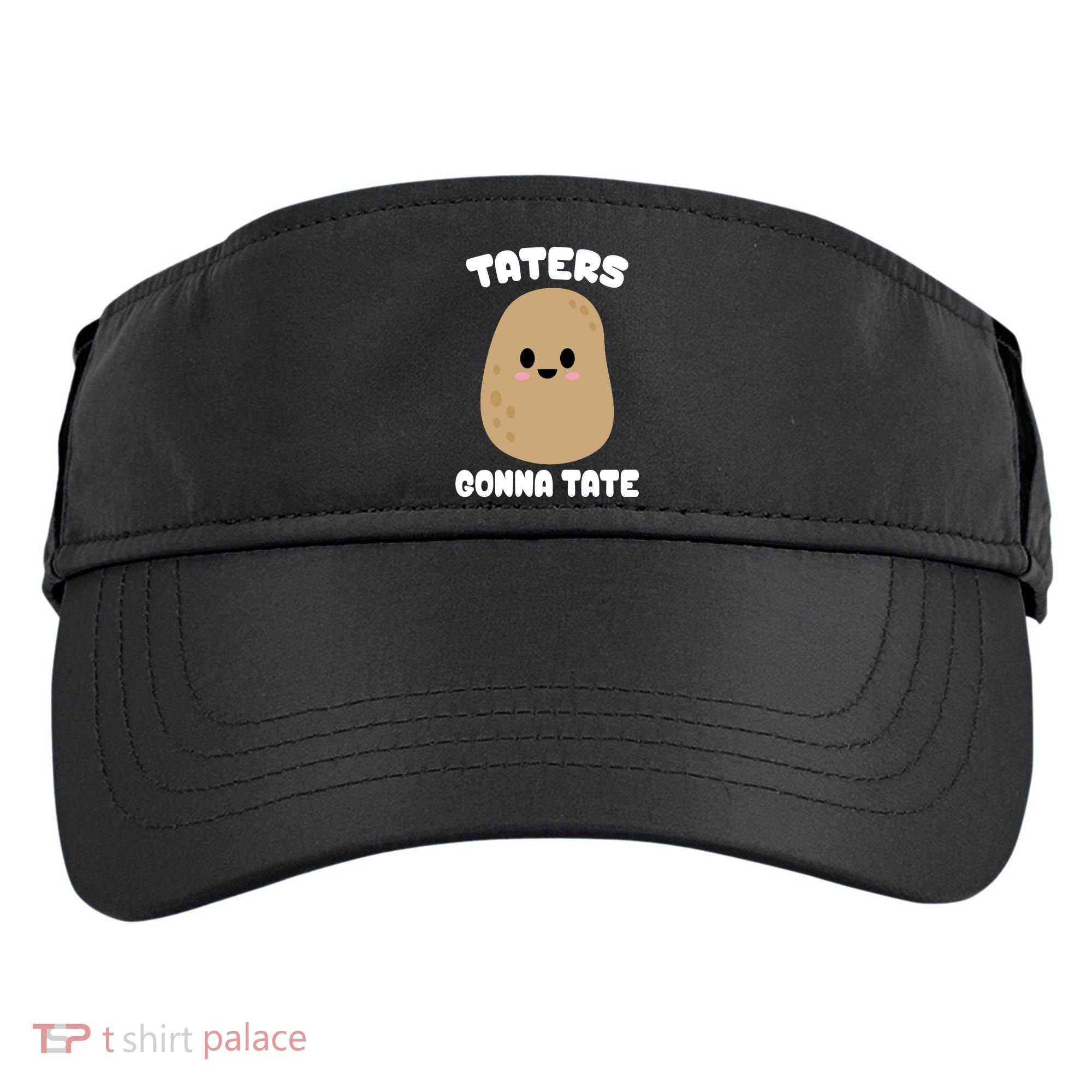 Taters Gonna Tate Funny Potato Adult Drive Performance Visor