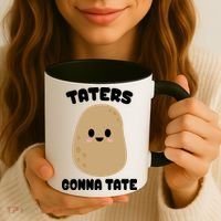 Taters Gonna Tate Funny Potato Coffee Mug thumb 3