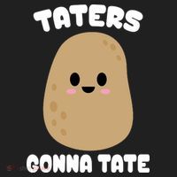 Taters Gonna Tate Funny Potato Women's Dry Zone Grid Polo thumb 2