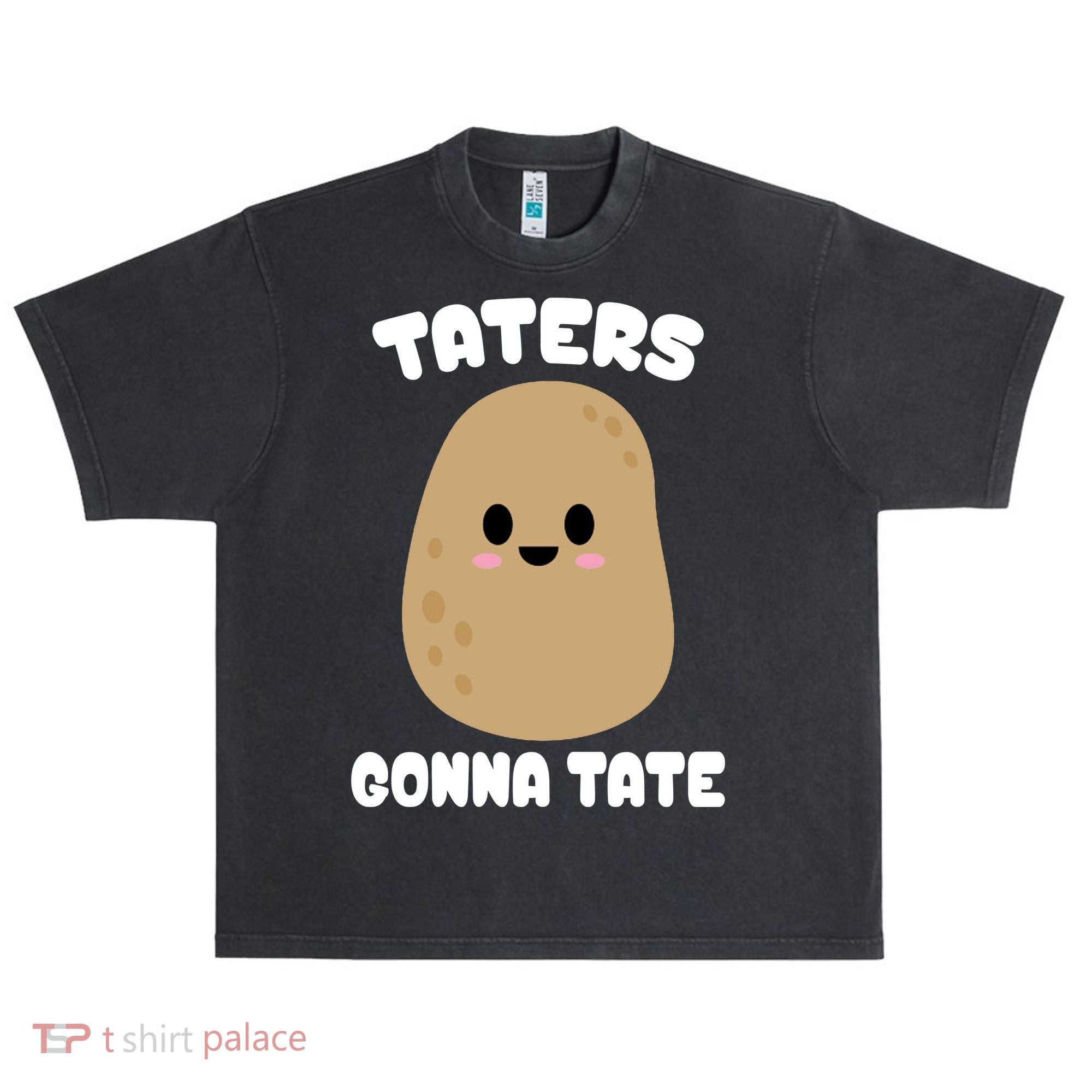 Taters Gonna Tate Funny Potato Urban Oversized Heavyweight T-Shirt