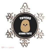 Taters Gonna Tate Funny Potato Ornament thumb 0