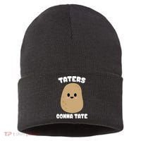 Taters Gonna Tate Funny Potato Sustainable Knit Beanie thumb 0