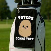 Taters Gonna Tate Funny Potato Golf Towel thumb 2