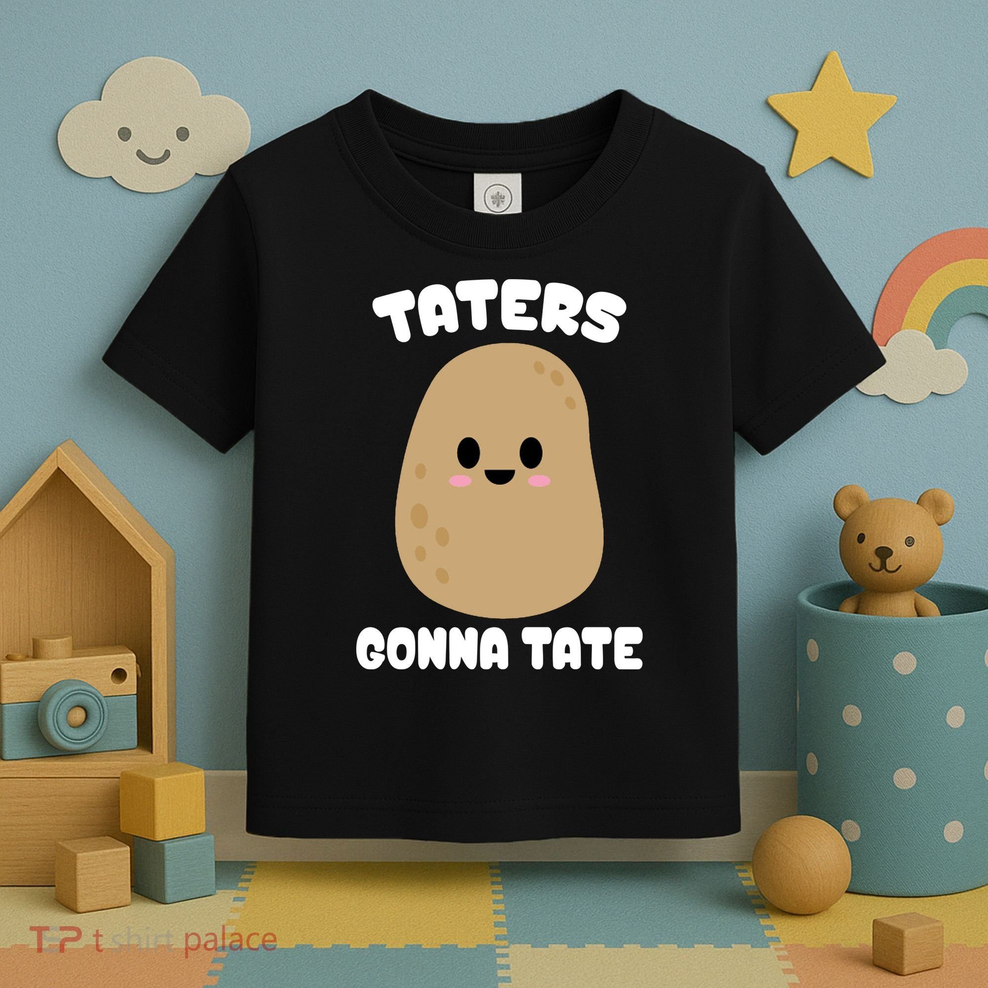 Taters Gonna Tate Funny Potato Toddler T-Shirt