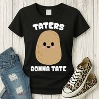 Taters Gonna Tate Funny Potato Women's T-Shirt thumb 3