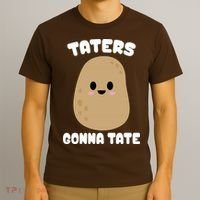 Taters Gonna Tate Funny Potato T-Shirt thumb 3