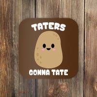 Taters Gonna Tate Funny Potato Coaster thumb 0