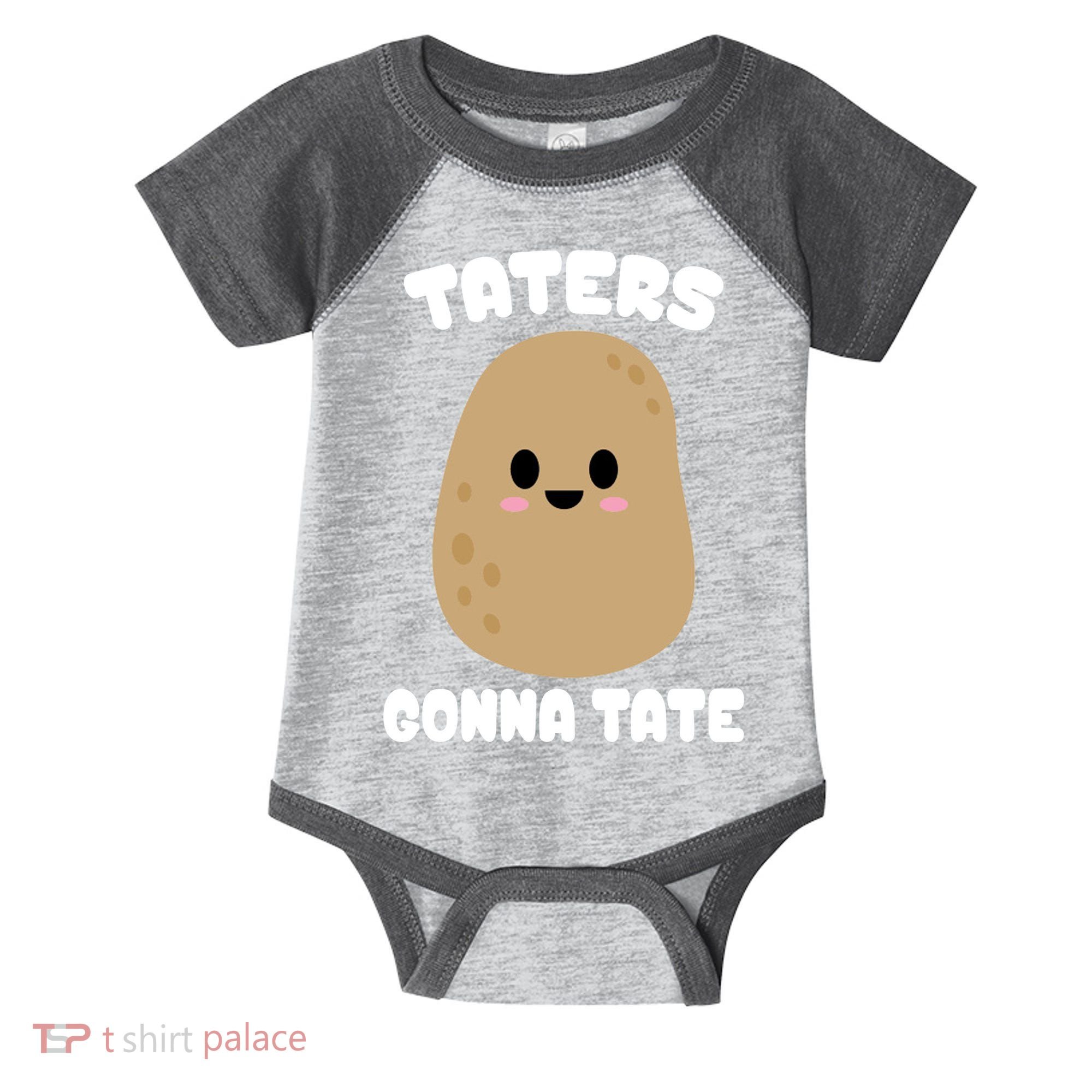 Taters Gonna Tate Funny Potato Infant Baby Jersey Bodysuit