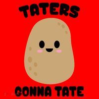 Taters Gonna Tate Funny Potato Santa Hat thumb 1