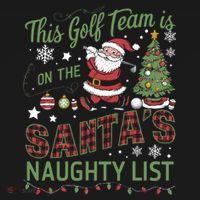 This Golf Team Is On The SantaS Naughty List Backpack thumb 2