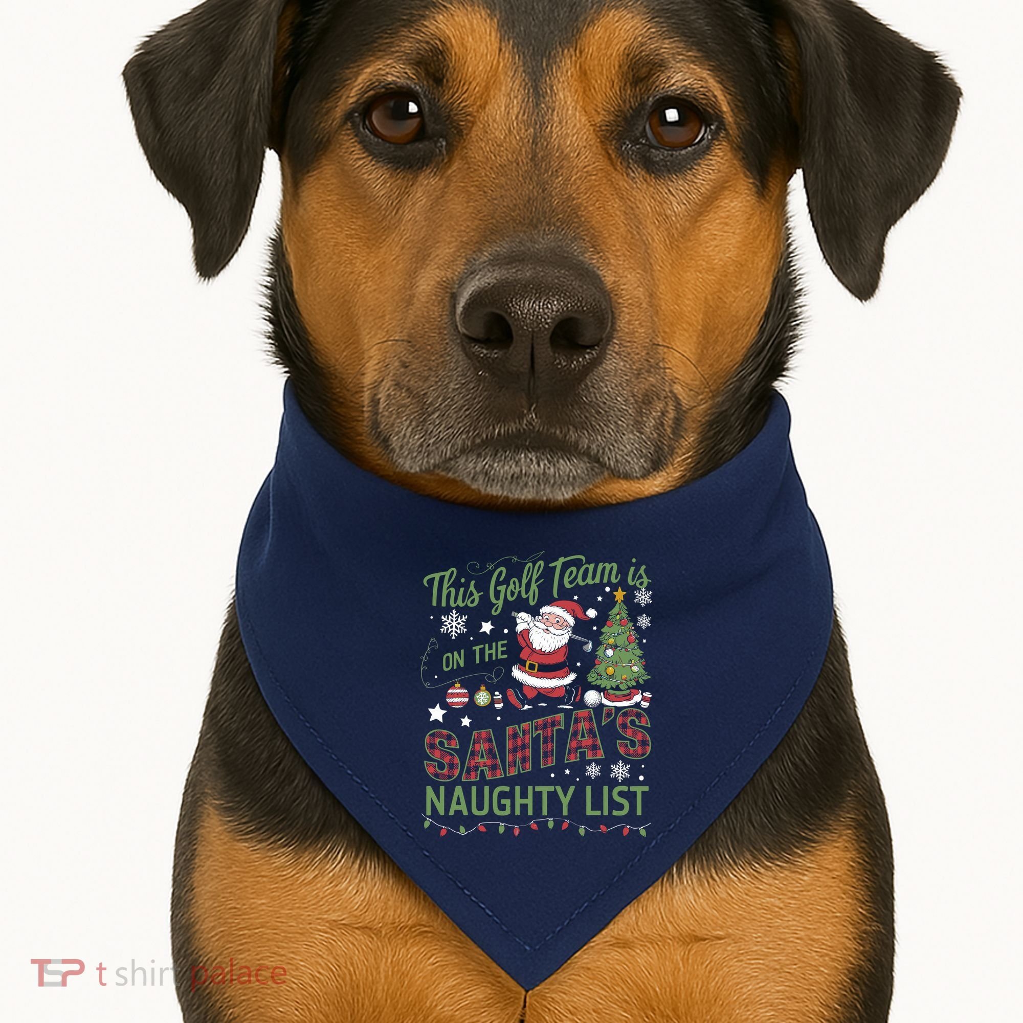 This Golf Team Is On The SantaS Naughty List USA-Made Doggie Bandana