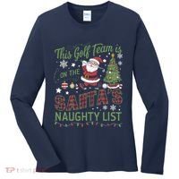 This Golf Team Is On The SantaS Naughty List Women's Long Sleeve Shirt thumb 0