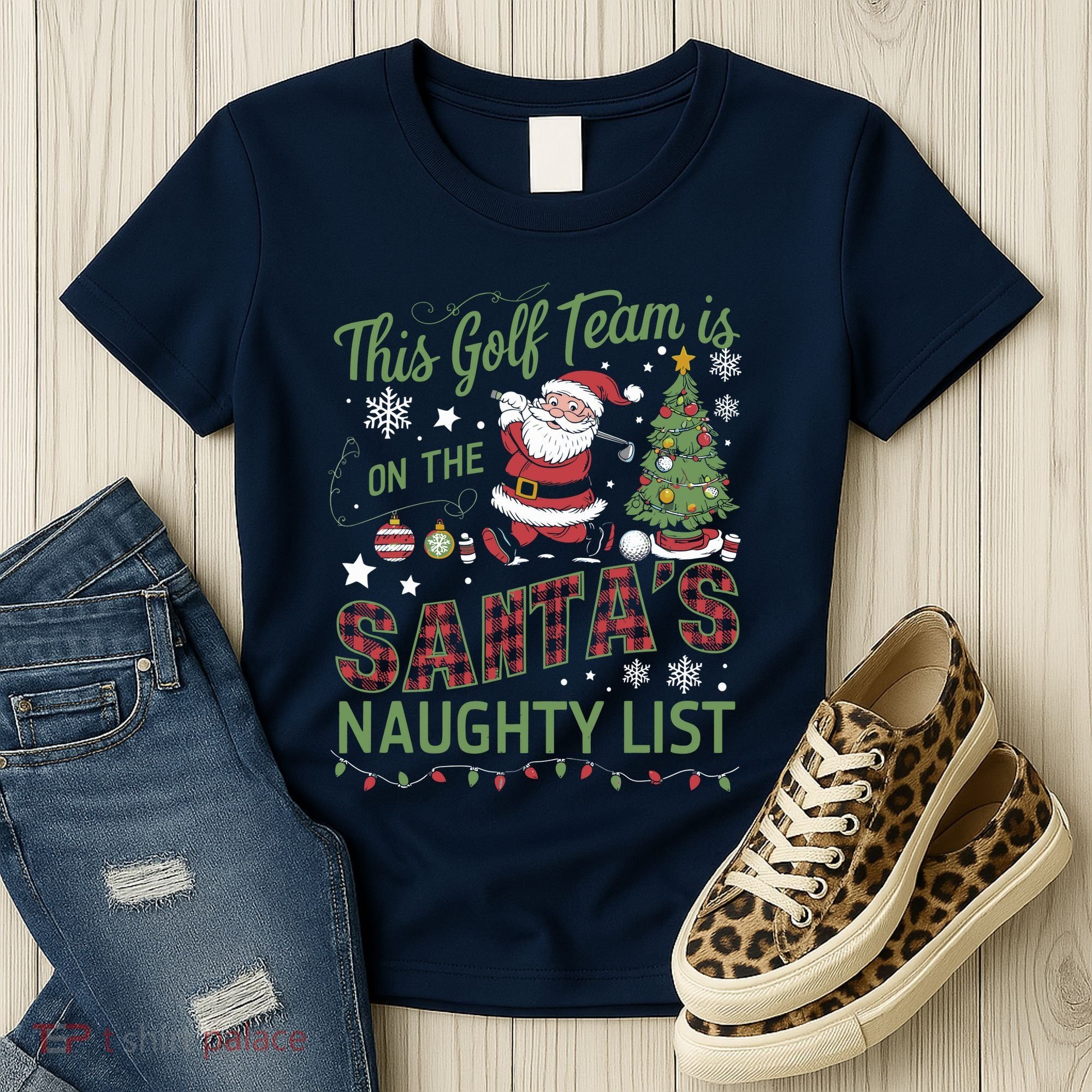 This Golf Team Is On The SantaS Naughty List Women's T-Shirt