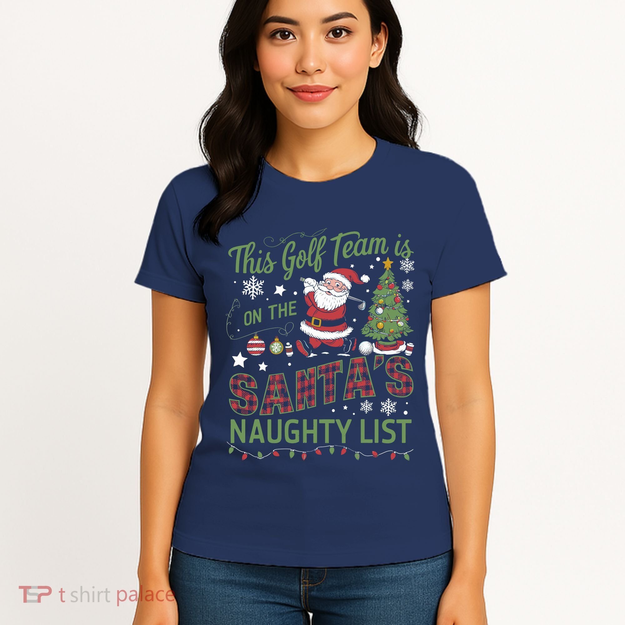 This Golf Team Is On The SantaS Naughty List Women's T-Shirt