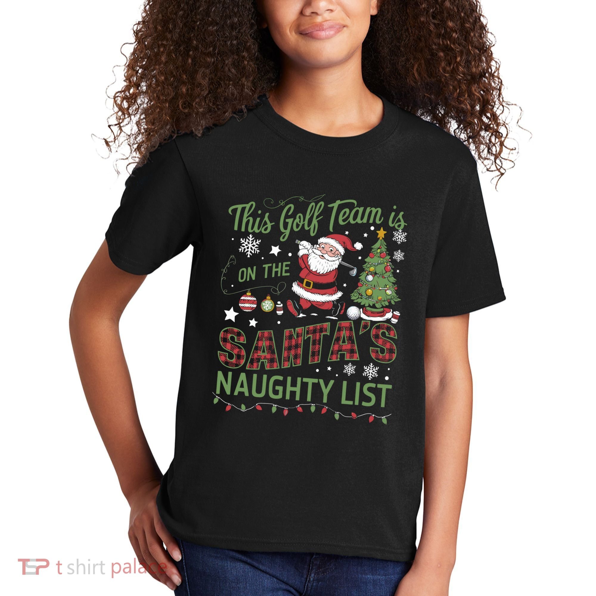 This Golf Team Is On The SantaS Naughty List Kids T-Shirt