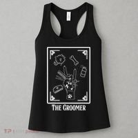The Groomer Tarot Card Pet Dog Groomer Apparel Gift For Women's Tank Top thumb 3