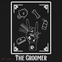 The Groomer Tarot Card Pet Dog Groomer Apparel Gift For Visor thumb 3