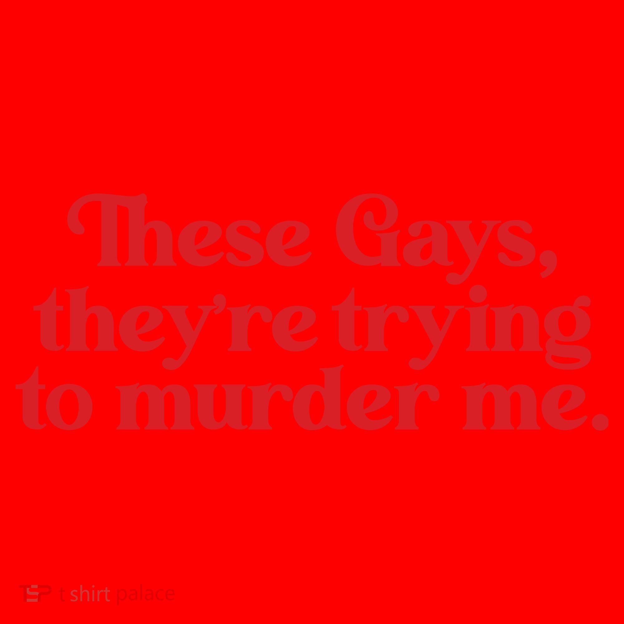 These Gays TheyRe Trying To Murder Me Santa Hat