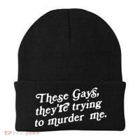 These Gays They're Trying To Murder Me Beanie thumb 0