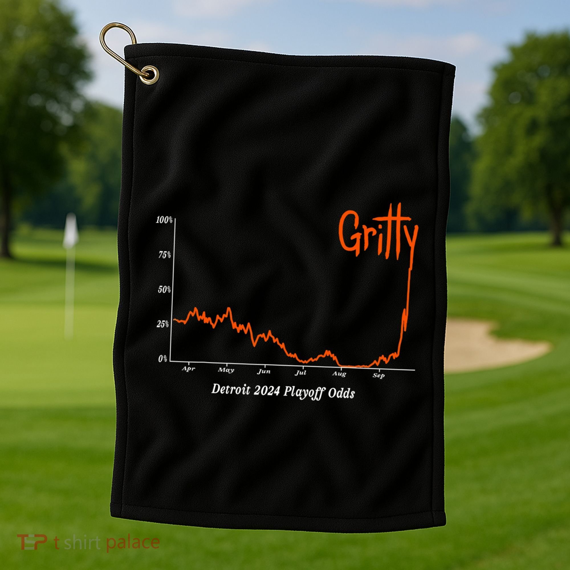Tigers Gritty Tigs Golf Towel