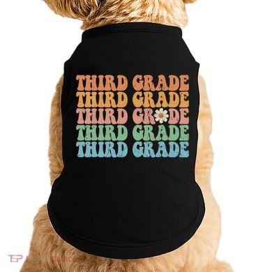 Third Grade Teacher Leopard Rainbow 3rd Grade Teacher Funny Meaningful Gift Doggie Tank