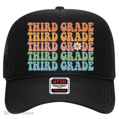 Third Grade Teacher Leopard Rainbow 3rd Grade Teacher Funny Meaningful Gift Hat