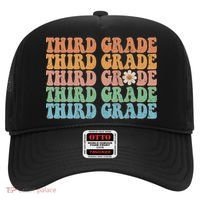 Third Grade Teacher Leopard Rainbow 3rd Grade Teacher Funny Meaningful Gift Hat thumb 0