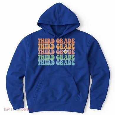 Third Grade Teacher Leopard Rainbow 3rd Grade Teacher Funny Meaningful Gift Hoodie