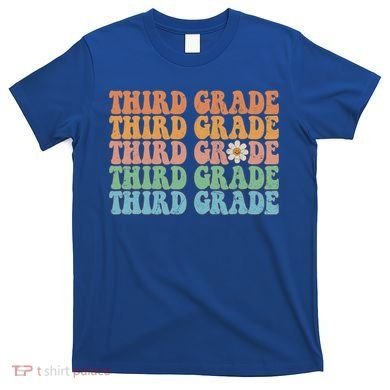 Third Grade Teacher Leopard Rainbow 3rd Grade Teacher Funny Meaningful Gift T-Shirt