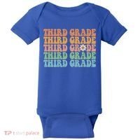 Third Grade Teacher Leopard Rainbow 3rd Grade Teacher Funny Meaningful Gift Baby Bodysuit thumb 0