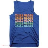Third Grade Teacher Leopard Rainbow 3rd Grade Teacher Funny Meaningful Gift Tank Top thumb 0