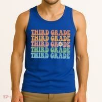 Third Grade Teacher Leopard Rainbow 3rd Grade Teacher Funny Meaningful Gift Tank Top thumb 3