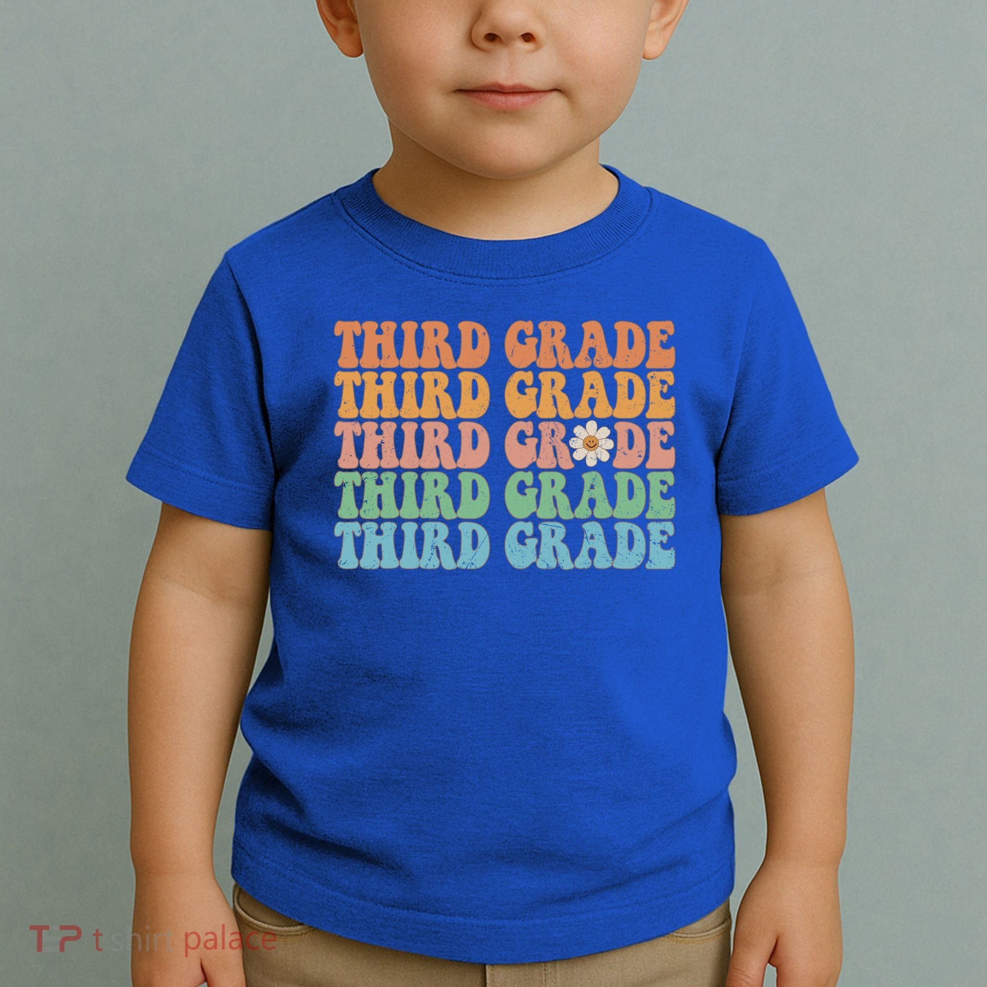 Third Grade Teacher Leopard Rainbow 3rd Grade Teacher Funny Meaningful Gift Toddler T-Shirt