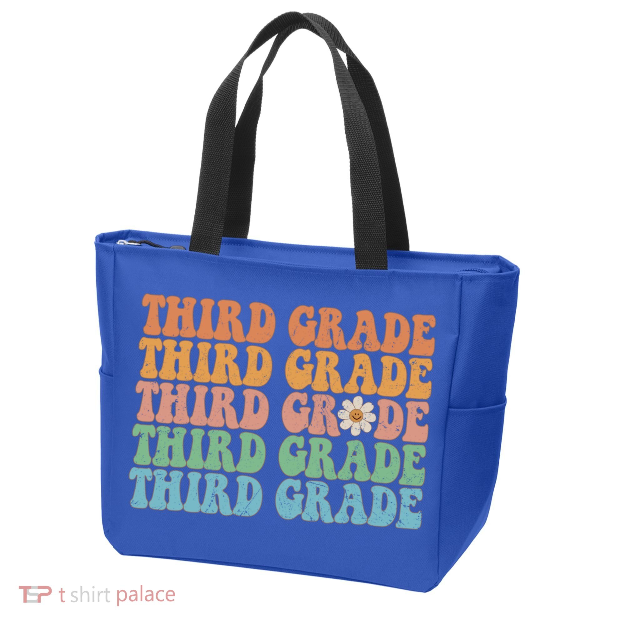 Third Grade Teacher Leopard Rainbow 3rd Grade Teacher Funny Meaningful Gift Tote Bag
