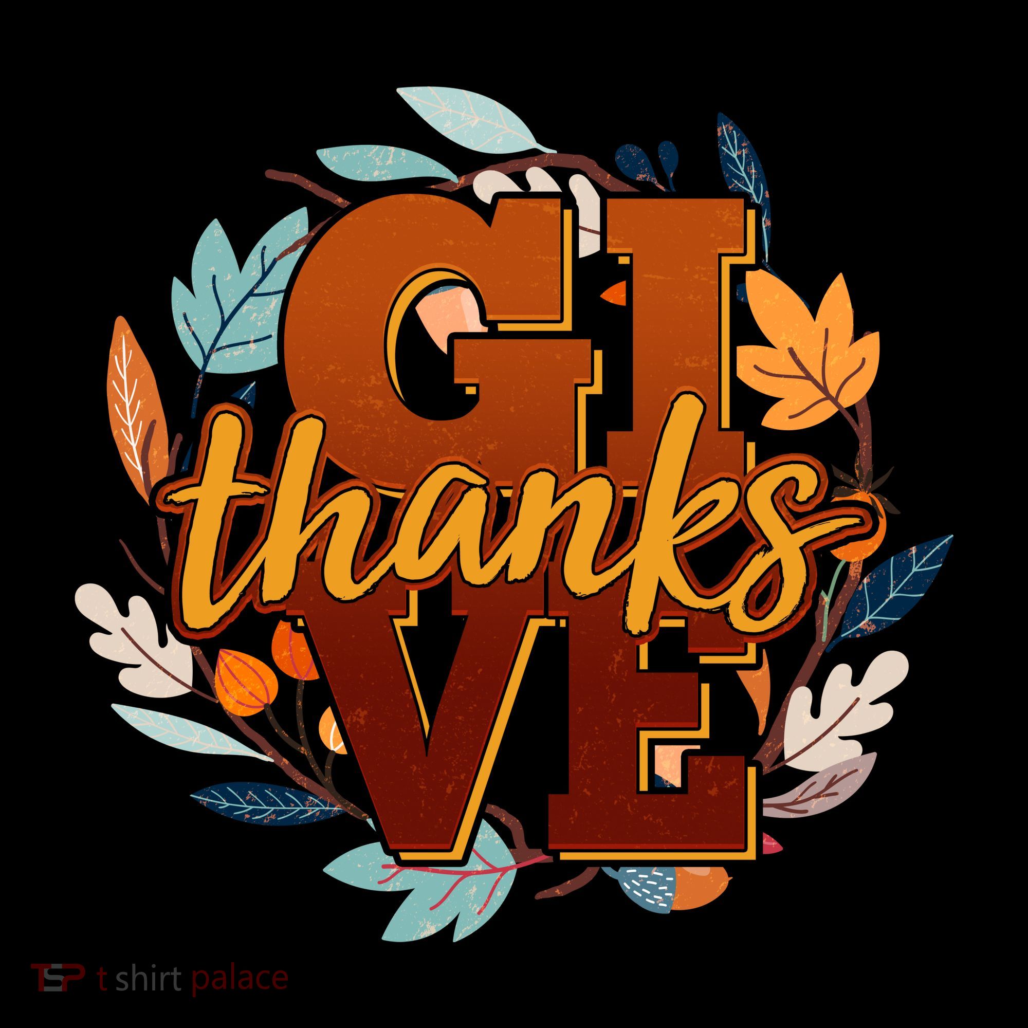 Thanksgiving Give Thanks Autumn Fall Wreath Coffee Mug