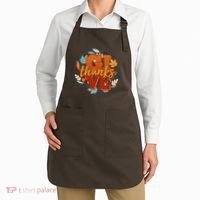 Thanksgiving Give Thanks Autumn Fall Wreath Apron thumb 2