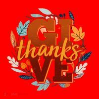 Thanksgiving Give Thanks Autumn Fall Wreath Santa Hat thumb 1